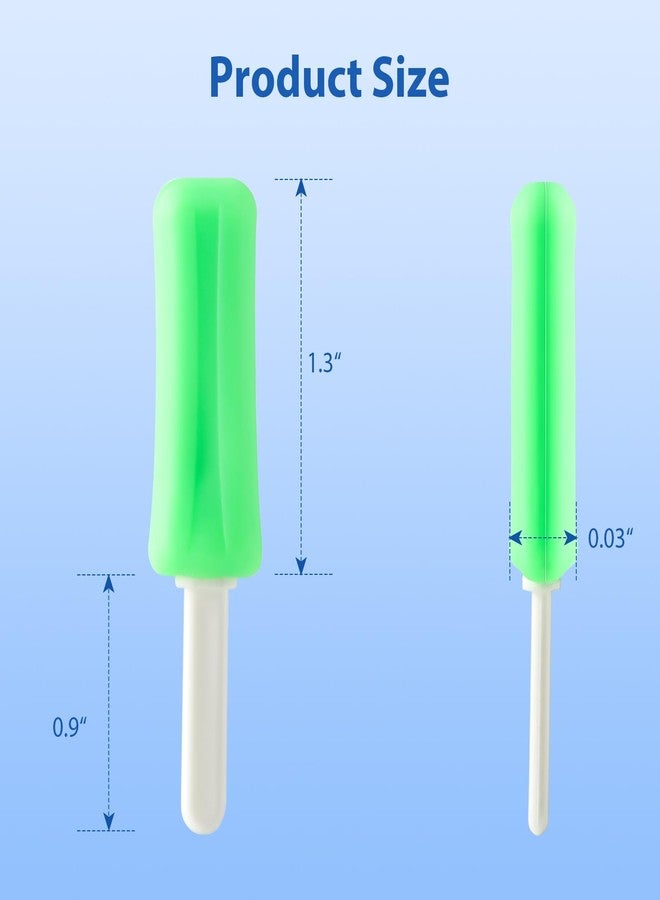 چاي ام يو حاملات صينية تقويم الأسنان من جامعة جيمس ماديسون، قطعتان من أدوات تقويم الأسنان بمقابض، قطعتان من السيليكون على شكل مصاصة، لون أخضر داكن - Image 4